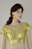 Gold Art Silk Ready Made Stylish Blouse S-2XL