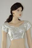 Silver Art Silk Ready Made Blouse for Sarees S-2XL Silver Art Silk Ready Made Blouse for Sarees S-2XL