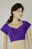 Violet Dupion Silk Ready Made Blouse S-2XL