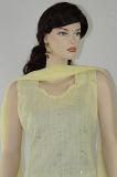 Light yellow Cotton Readymade Salwar Kameez Suit