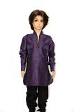 Violet Cotton Readymade Kurta Pajama - 1 to 5 Year Kids