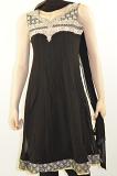 Sequins, beads work Black Georgette Readymade Salwar Kameez Suit