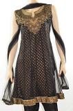 Black Net Readymade Churidar Kameez Black Net Readymade Churidar Kameez