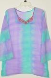 Multi Color Chiffon Sequence Work Kurti Size 38/40