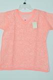 Peach Chikan Work Cotton Short Kurti Size 36/38