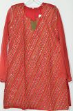 Red Cotton Sequence Work Kurti Size 36/38