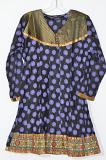 Purple Black Cotton Crushed Kurti Size 36/38