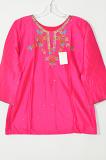 Magenta Colour Raw Silk Kurti Size 34/36