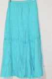 Aqua Blue Voil Crushed Skirt Size 30 Or Smaller