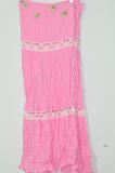 Light Pink Voil Crushed Skirt With Shells Size 30