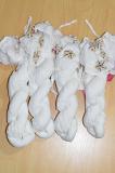 White Voil Crushed Skirt With Shells Size 30 White Voil Crushed Skirt With Shells Size 30