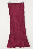 Maroon Voil Crushed Skirt Size 28 Maroon Voil Crushed Skirt Size 28