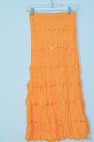 Light Orange Voil Crushed Skirt Size 28 Light Orange Voil Crushed Skirt Size 28