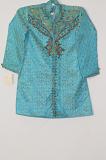 Teal Blue Sherwani w/ Work & Stole for 4 Year Boys
