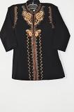 Boys Black Sherwani w/ Thread Work, Dupatta & Pants 3 Yr Old