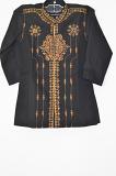 Black Sherwani w/ Thread Work, Stole & Pants 3 Yr Boys Black Sherwani w/ Thread Work, Stole & Pants 3 Yr Boys