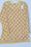 Yellow Color Chiffon Short Kurti W/ Chikan Work ( L 42 ) Yellow Color Chiffon Short Kurti W/ Chikan Work ( L 42 )