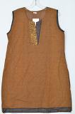 Brown Color Cotton Kurti Tunic ( M 40 )