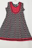 Red & Balck Cotton Kurti ( L 42 )