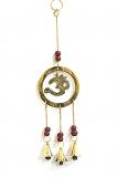 Brass Hanging OM in a Ring w/ Bell for Home / Car Brass Hanging OM in a Ring w/ Bell for Home / Car