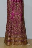 Magenta Silk Lehanga w/ Blouse & Stole Magenta Silk Lehanga w/ Blouse & Stole