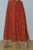 Red Georgette Lehanga / Unstiched Blouse w/ Inner Lining & Stole Red Georgette Lehanga / Unstiched Blouse w/ Inner Lining & Stole