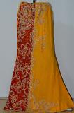 Yellow & Red Lehanga w/ Blouse Optional Sleeves To Attach & Stole Yellow & Red Lehanga w/ Blouse Optional Sleeves To Attach & Stole