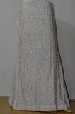 White Crepe Lehange w/  Blouse & Stole