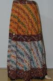 Orange & White Cotton Lehanga w/ Choli & Stole Orange & White Cotton Lehanga w/ Choli & Stole