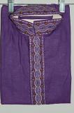 Purple Color Cotton Kurta Pajama w/ Churidar Pants