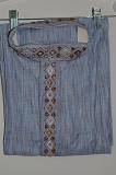 Light Blue Color Cotton Kurta Pajama w/ Churidar Pants Light Blue Color Cotton Kurta Pajama w/ Churidar Pants