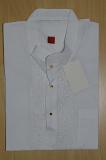 White Embroidered Cotton Short Kurta w/ Full Sleeves 2XL/46