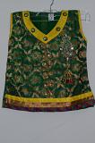 Yellow & Green Net Lehenga w/ Optional Sleeves To Attach w/ Stole