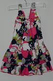 Appealing Black Pink White Cotton Dress for Children