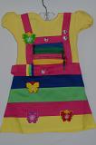 Yellow Multi Top & Legging Girls Dress