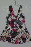 White Multi Color Dress for Kids / Girls