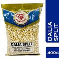 TAJ Premium indian Dalia Split (Roasted Split Chickpeas Daliya), 14-Ounce