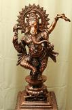 Large Artistic Black Metal Copper Finish Statue of Dancing Ganesha 36" Large Artistic Black Metal Copper Finish Statue of Dancing Ganesha 36"