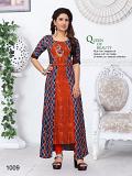 Rayon Cotton Fabric Dual Layer Kurti Tutic XXL