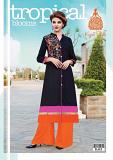 Soft Comfortable Black Embroidery Kurti / Tunic XL/42