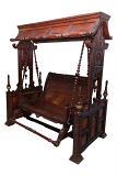 Premium Quality Wooden Swing / Jhoola w/ Hand Carving