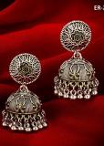 Artistic Traditional Style Oxidized Jhumka Earring 1