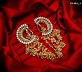 Alloy Women's Earring in Traditional Golden Design