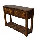 Handmade Rustic Wood Free Standing Console w/ Drawers