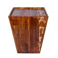 Rustic Design 18" Square Top Side Table / End Table / Accent Table For Living Room