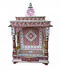 Exclusive Traditional Design Meenakari Hindu Home Puja Mandir Altar 20"
