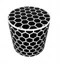 Honeycomb Bone Inlay Round Side Table
