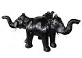 Three Elephants Sculpture Coffee Table w/o Glass Top