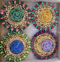 Beautiful Floating Diyas for Diwali Decoration 4 Pcs