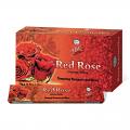 Flute Brand Red Rose Spritual Incense Agarbatti 12 Packs/Box - 180 Grams